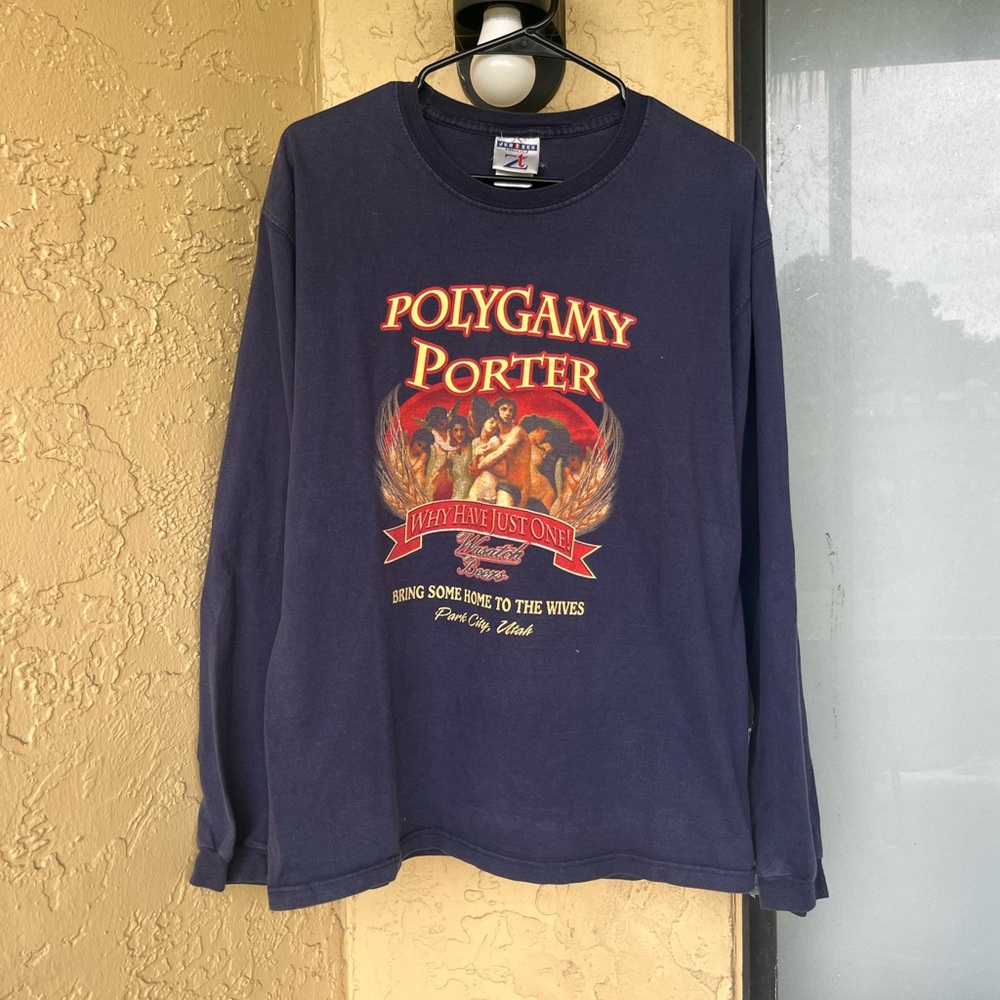 Vintage Polygamy Porter Beer T-shirt Medium